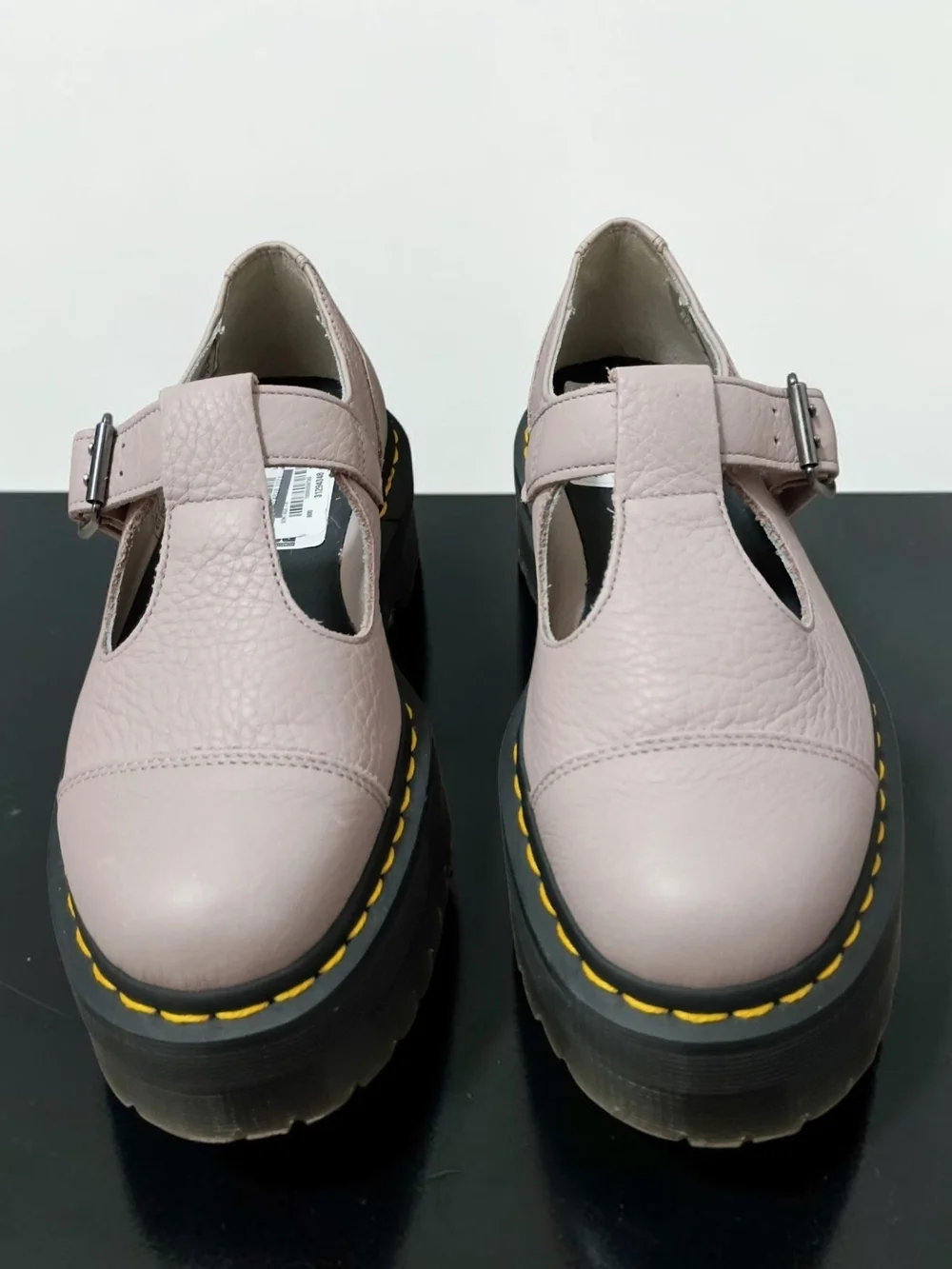 New Dr. Martens Bethan Platform Pisa Leather Mary Janes